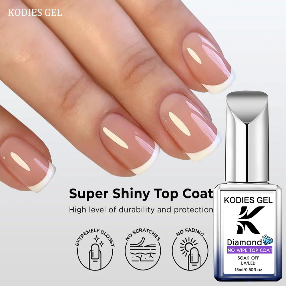 Nail Art Glossy - KODIES GEL Elmas Son Kat Ojeleri
