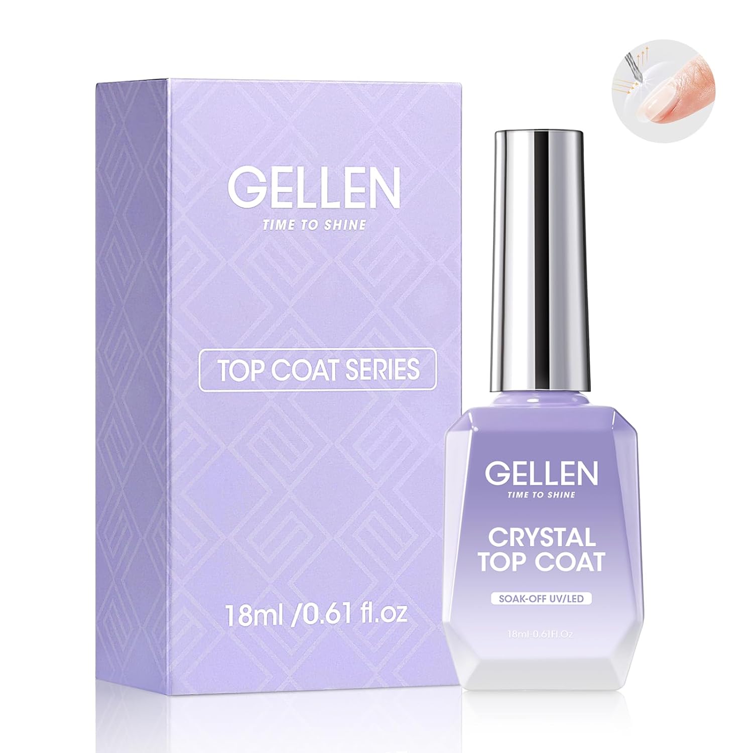 Nail Art Glossy - GELLEN Tırnak Jeli Üst Kat 18ML