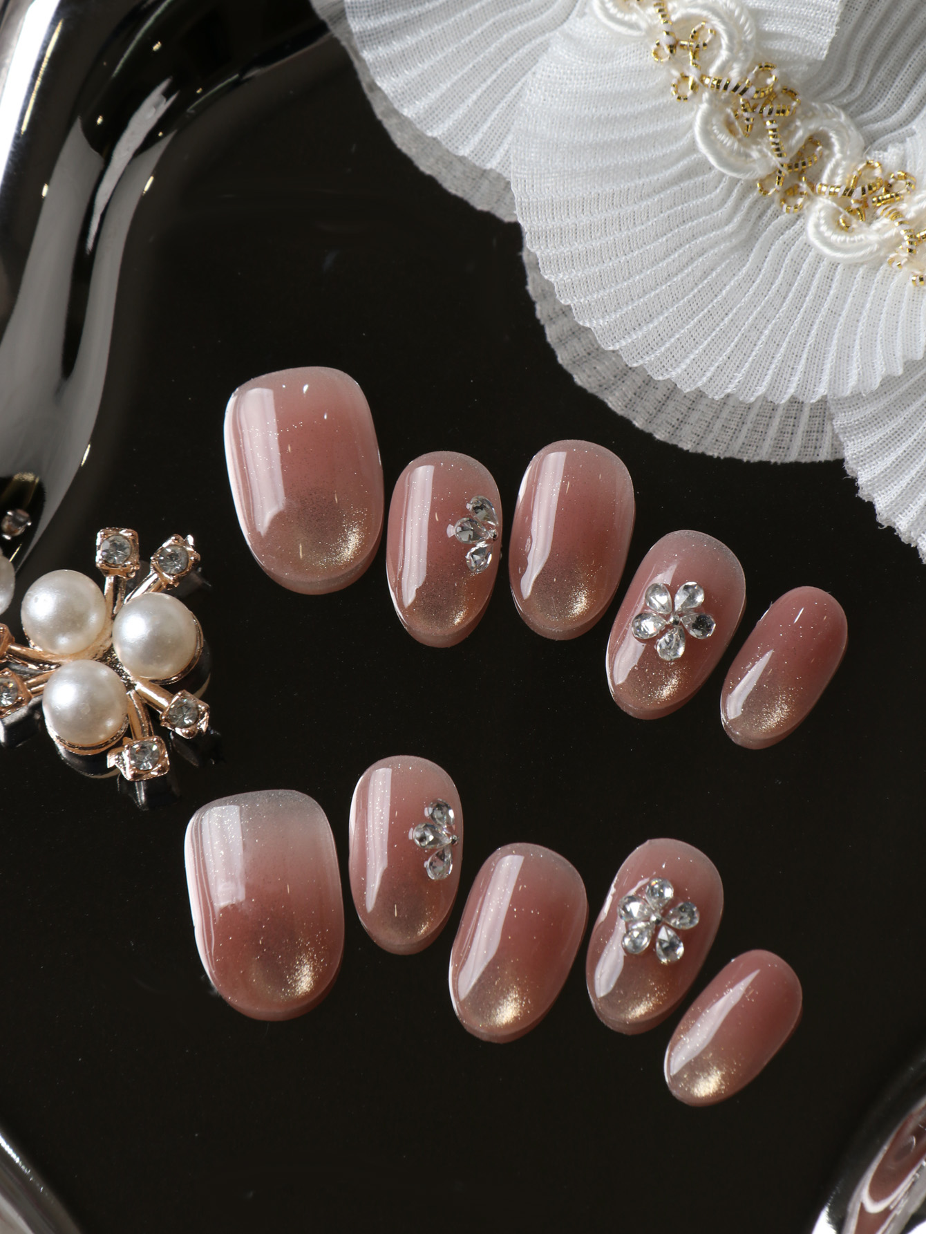 Nail Adhesive Tab - 10 Adet Takma Tırnak Kısa Kedi