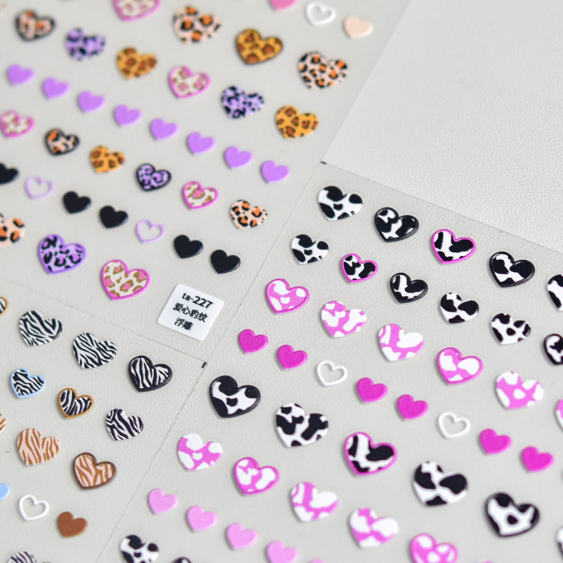 Hayvan desenli aşk kalp tırnak - Nail Art Zebra Design incelemesi ve fiyatı