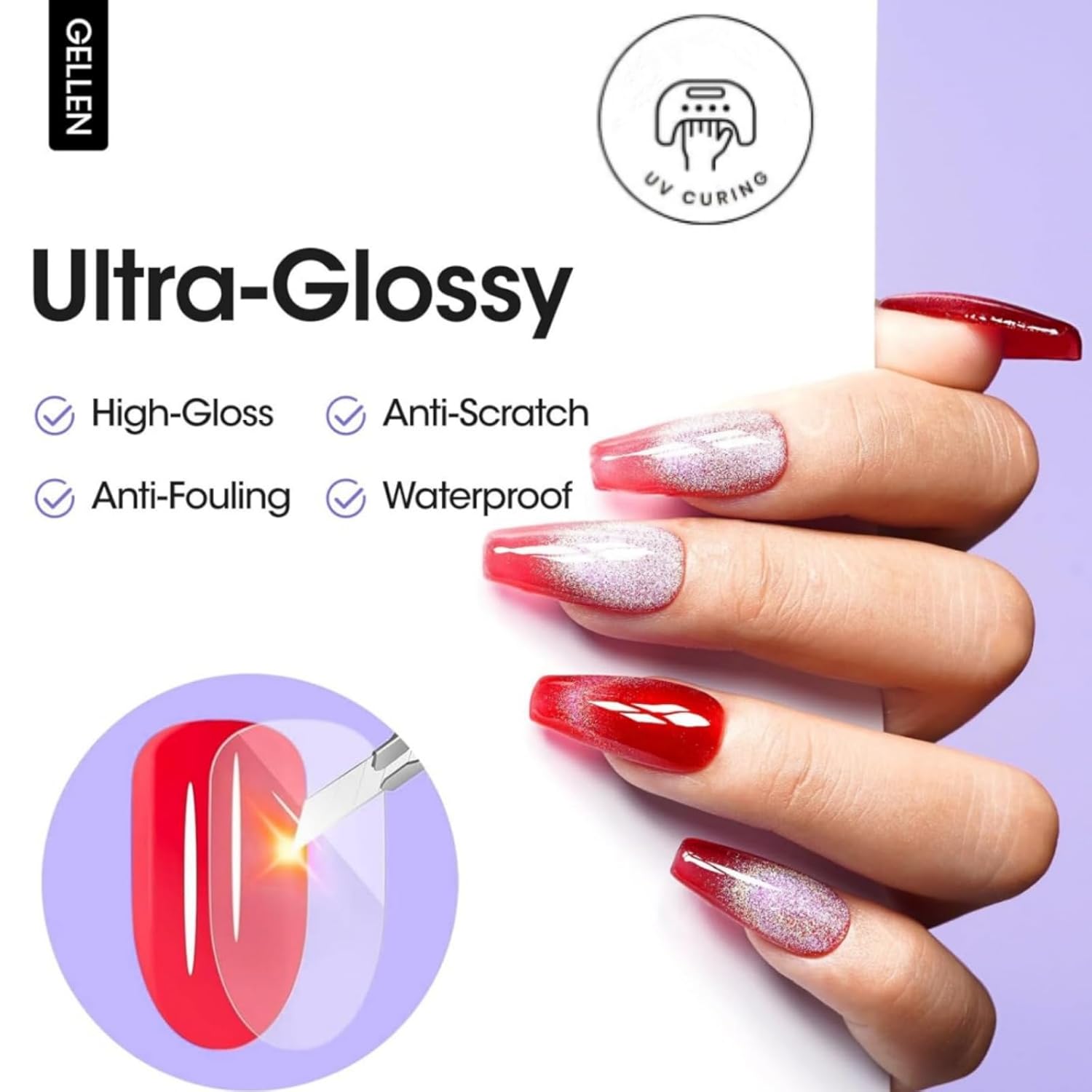 GELLEN Tırnak Jeli Üst Kat 18M - Nail Art Glossy incelemesi ve fiyatı