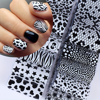 10 adet Karışık Desenli Tırnak - Nail Art Zebra Design incelemesi ve fiyatı