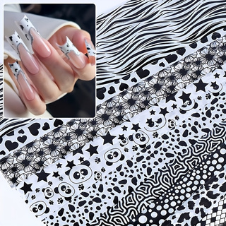 10 adet Karışık Desenli Tırnak - Nail Art Zebra Design incelemesi ve fiyatı