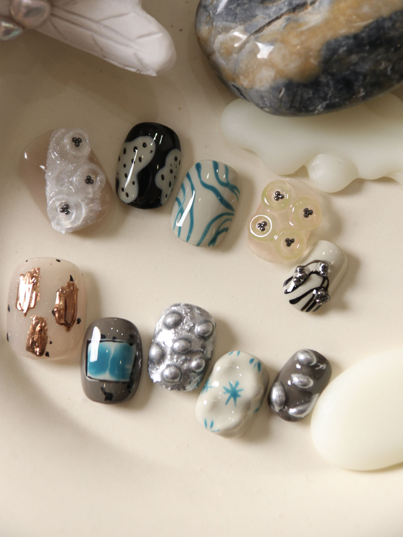 10 Adet Takma Tırnak Kısa Siya - Nail Adhesive Tab incelemesi ve fiyatı