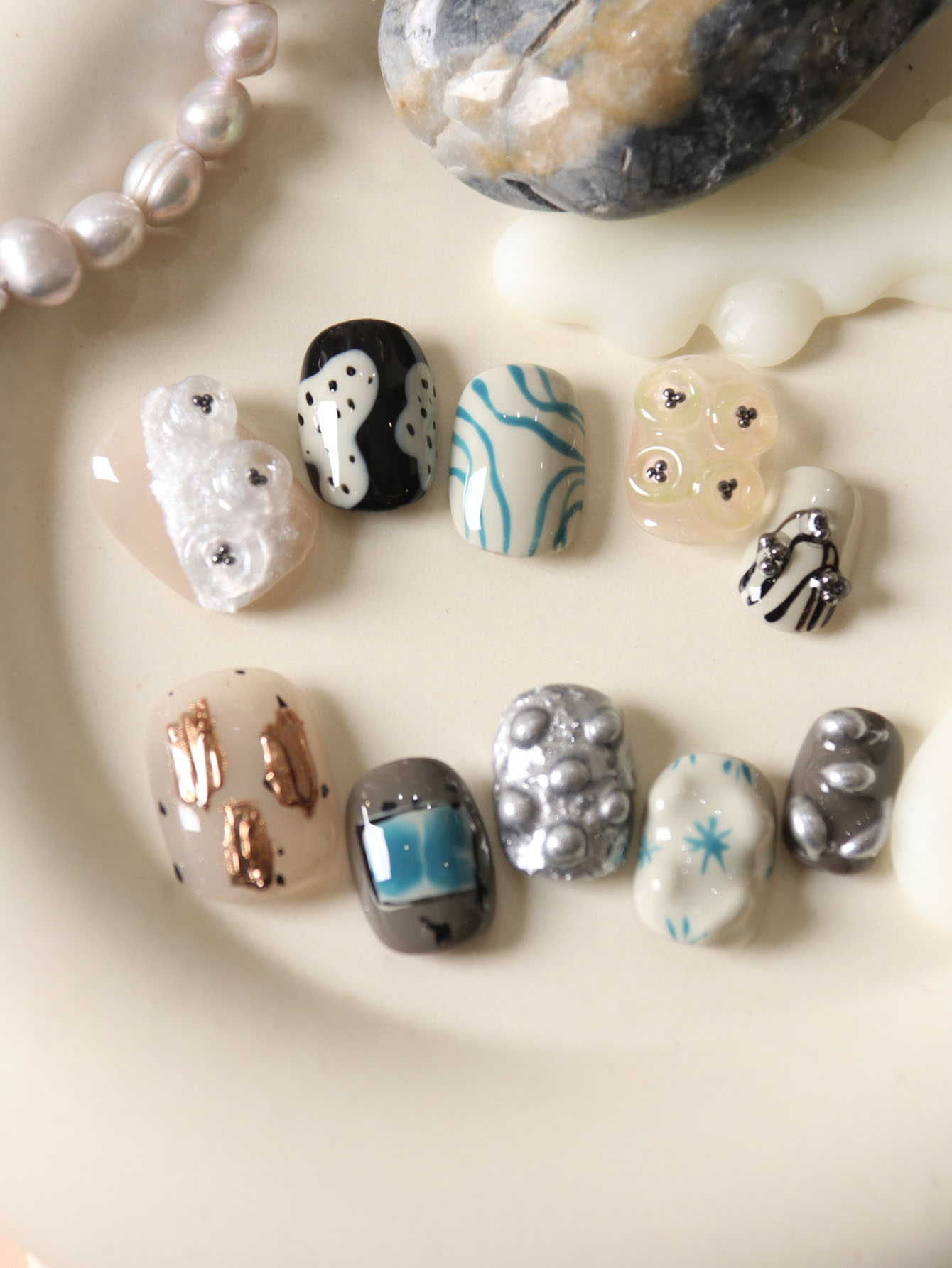10 Adet Takma Tırnak Kısa Siya - Nail Adhesive Tab incelemesi ve fiyatı