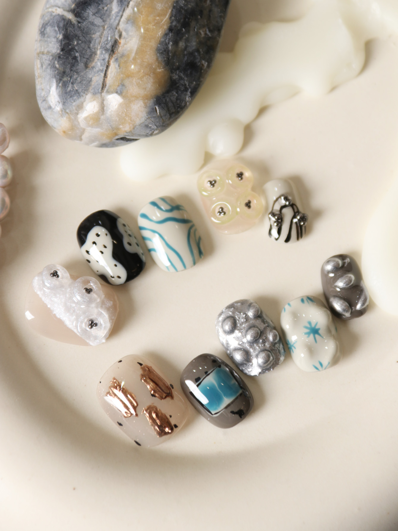 10 Adet Takma Tırnak Kısa Siya - Nail Adhesive Tab incelemesi ve fiyatı
