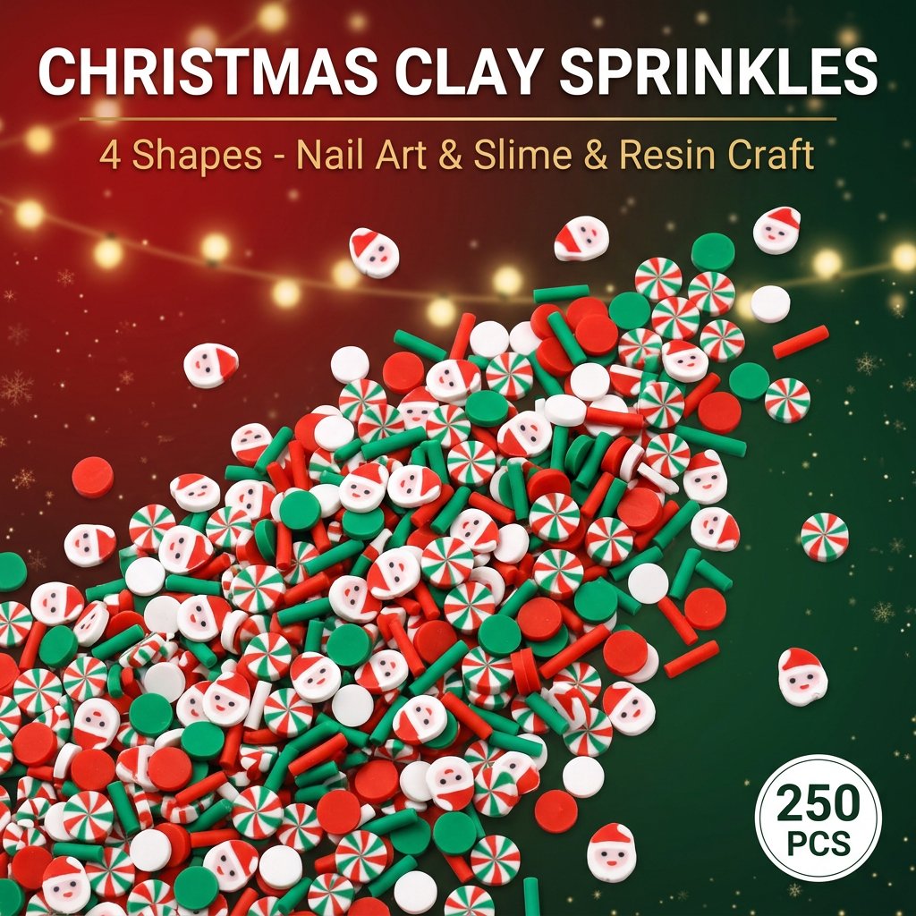 250 adet Noel Polimer Kil Süsl - Nail Art Wedding incelemesi ve fiyatı