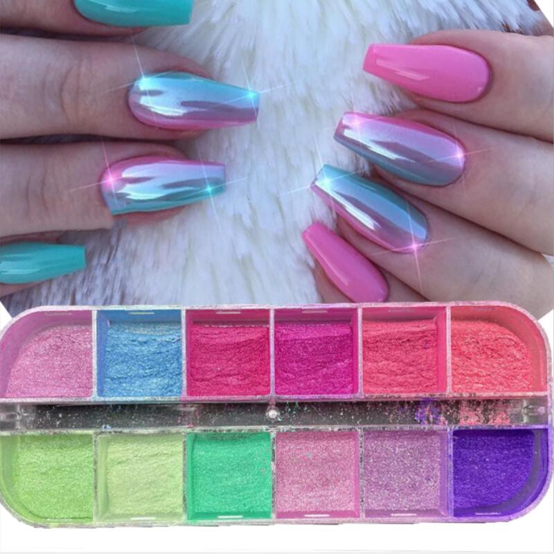 12 izgaralar/kutu tırnak Glitt - Nail Glitter Chrome incelemesi ve fiyatı