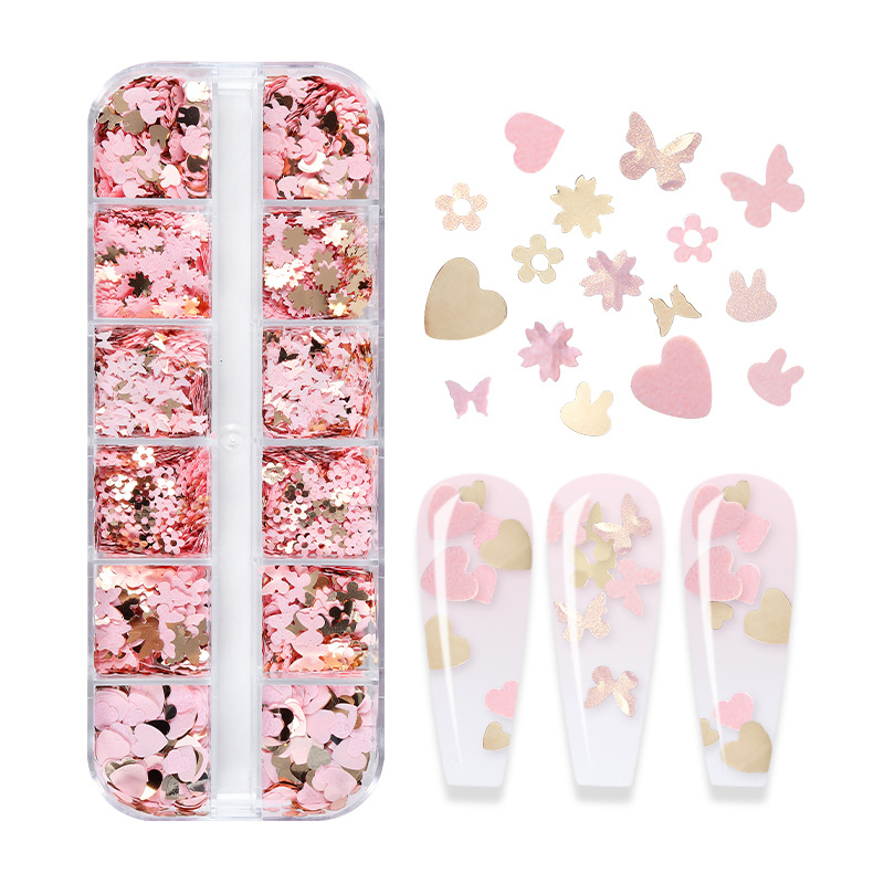 Mix renk floresan kelebek Glit - Nail Art Glossy incelemesi ve fiyatı