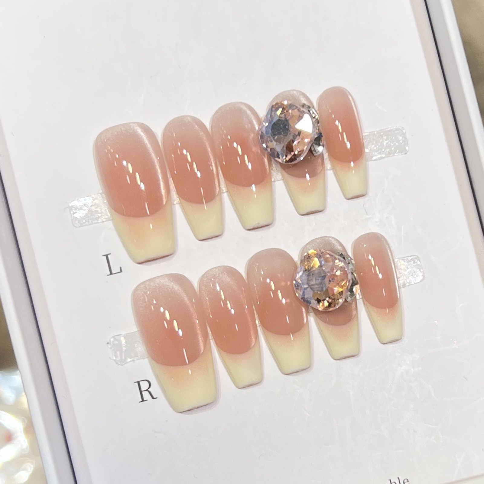 10 Adet Kadın Pembe Takma Tırn - Nail Art Wedding incelemesi ve fiyatı